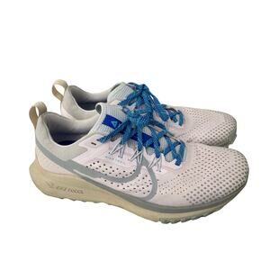 Nike React Pegasus Trail 4 Shoes Womens Size 9 Running Pearl Pink Wolf Grey